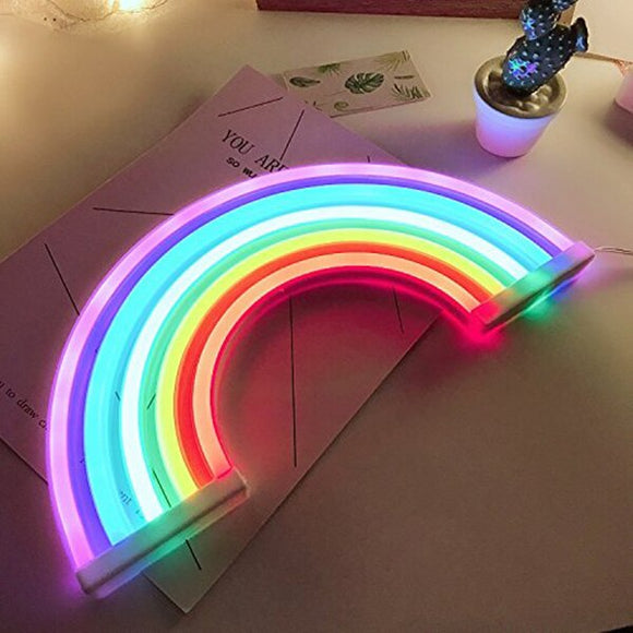 LED wall hanging rainbow neon