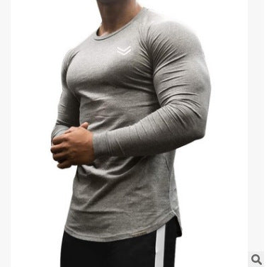 New Long Sleeve T Shirt Sport Men Gym Shirt Quick Dry Gym Fitness Training Running T Shirt Men Workout T-Shirt Bodybuilding Tops