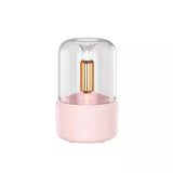 120ML Candle Lamp Aroma Diffuser Air Humidifier Electric Aromatherapy Diffusor Flame Humidicador USB Desktop Decor Night Light